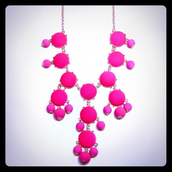 T & J Designs Jewelry - LAST ONE!  Bright Pink Bubble Necklace